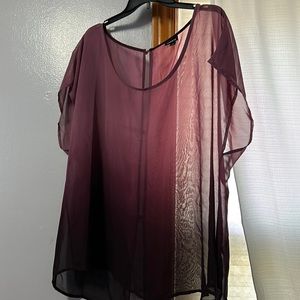 Wine Ombré Dolman tee